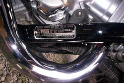 Abb. Honda Magna Typenschild - Klick mich gro !