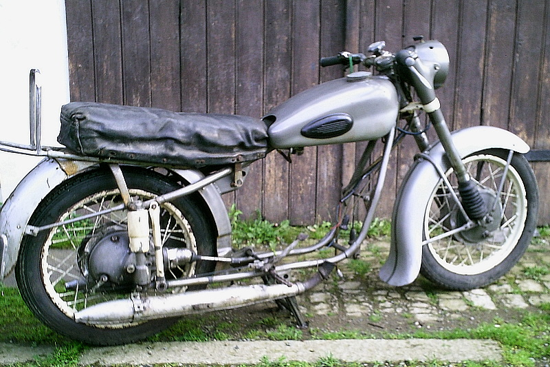 MZ BK 350 zum Ausschalchten, Baujahr 1958 - Seitenansicht