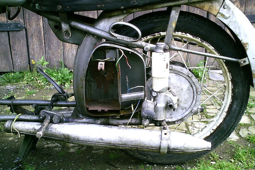 MZ BK 350 zum Ausschalchten, Baujahr 1958 - Seitenansicht