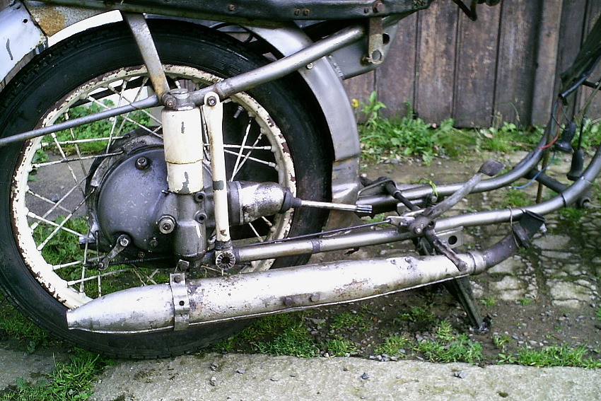 MZ BK 350 zum Ausschalchten, Baujahr 1958 - Seitenansicht